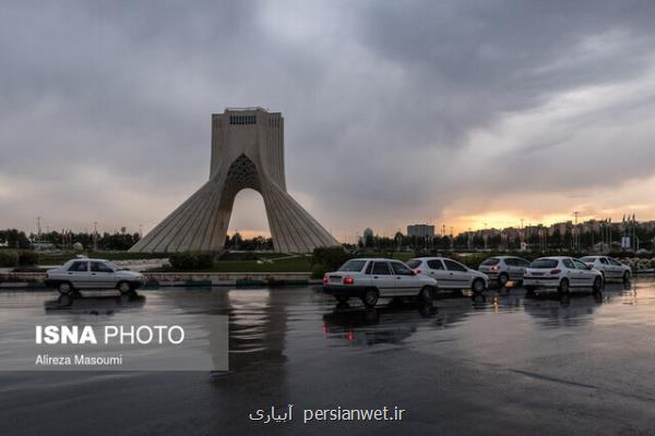 تداوم بارش باران در تهران تا فردا