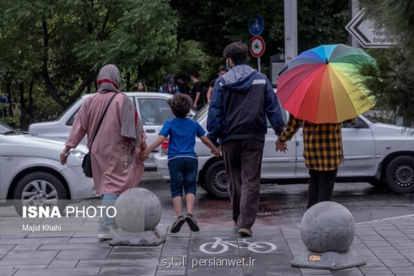 تداوم رگبار و رعد و برق در نقاط مختلف كشور