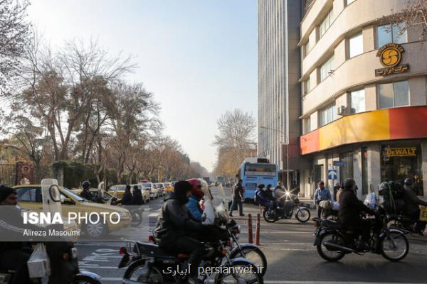 کیفیت هوای تهران در مرز ناسالم برای گروههای حساس