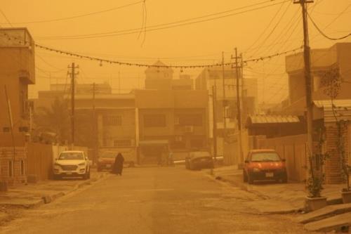 وقوع طوفان گرد و غبار در عراق