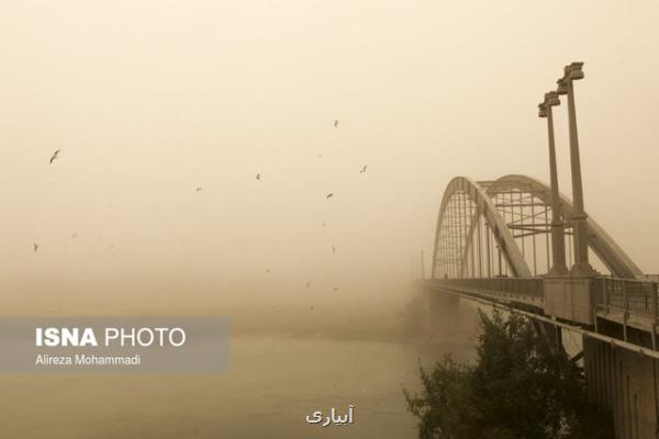 وزش باد و خیزش گرد و خاک در بعضی استانها