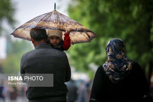 رگبار باران و کاهش دما در ۱۳ استان