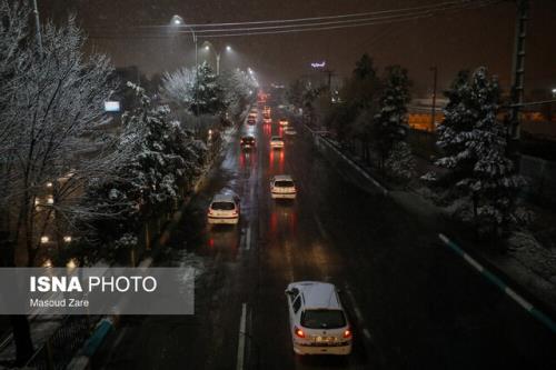 بارش برف و باران در نقاط مختلف کشور