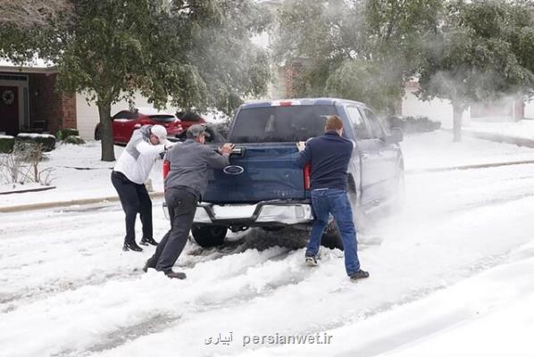 تداوم سرما و یخبندان در آمریكا